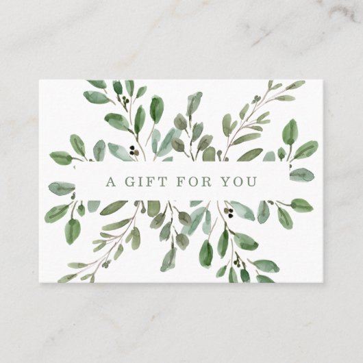 Liage minimal | Certificat cadeau (Devant)