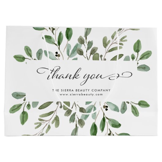 Liage minimal | Sac d'achat au détail Merci (Dos)