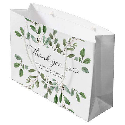 Liage minimal | Sac d'achat au détail Merci (Dos Angle)