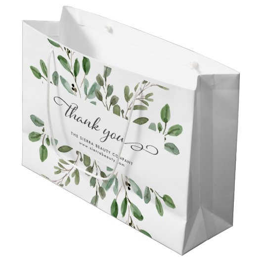 Liage minimal | Sac d'achat au détail Merci (Devant Angle)