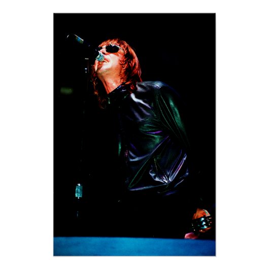 Liam Gallagher Oasis Reading Rock Festival Perfect Poster (Voorkant)
