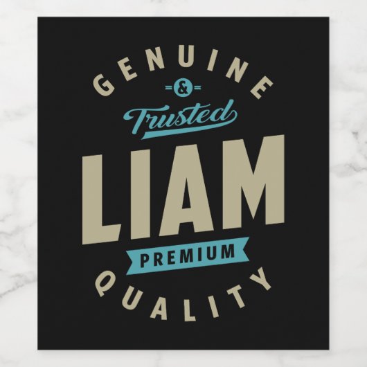 Liam Genuine Wijn Etiket (Enkel label)