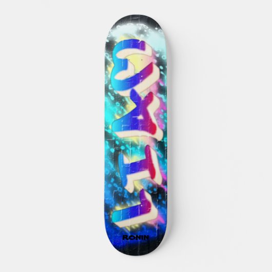 LIAM Gepersonaliseerd Graffiti RONIN Skateboard (Voorkant)