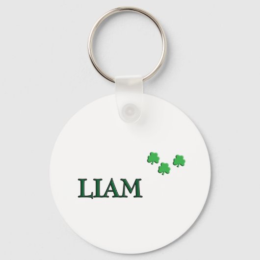 Liam Irish Name Sleutelhanger (Voorkant)