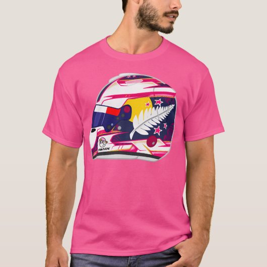 Liam Lawson 2024 Helm T-shirt (Voorkant)