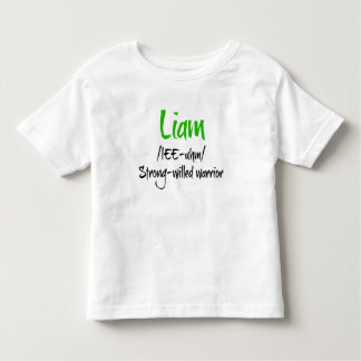 Liam Name Definition Shirt