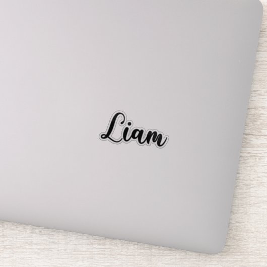 Liam Name - handgeschreven kalligrafie Sticker (Detail)