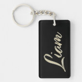 Liam Name whitegold Porte-clés (Devant)