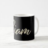 Liam Name whitegold Tasse Teetasse Cafeetasse (Devant droit)