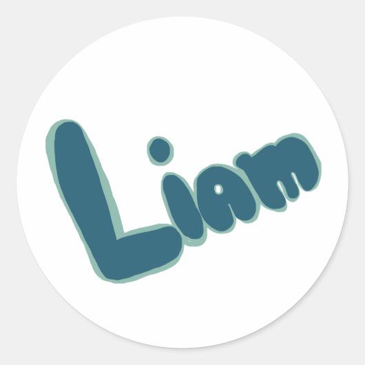 Liam Ronde Sticker (Voorkant)
