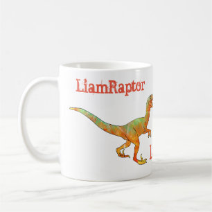 Liam Roofdier Schrikwekkende Velociraptor Dinosaur Koffiemok