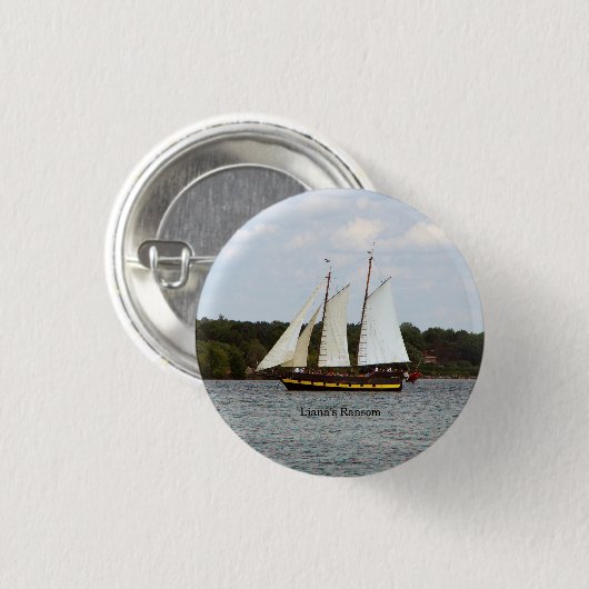 Liana's Ransom-knop Ronde Button 3,2 Cm (Voorkant /achterkant)