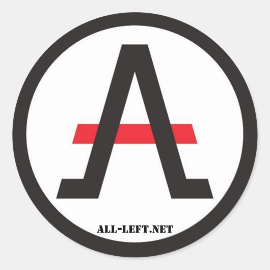 L'iance de la gauche libertaire des autocollants (Devant)