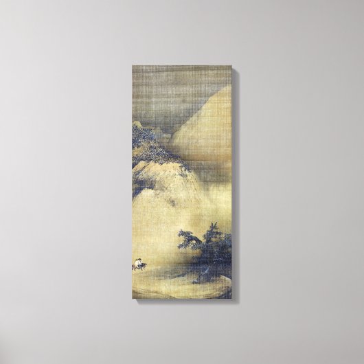 Liang Kai Snowy Scenery Canvas Afdruk (Voorkant)