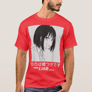 Liar Sakura Japans die Anime Sad Girl vervoeren T-shirt