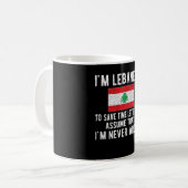 Libanees erfgoed Libanon beweegt Libanese vlag Koffiemok (Voorkant links)