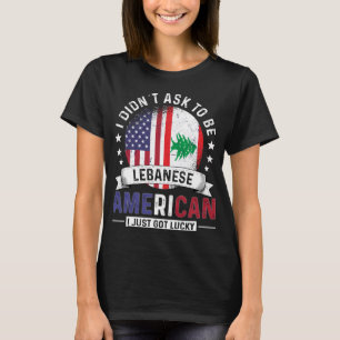 Libanese Amerikaanse vlaggen Pride Libanon vlag T-shirt