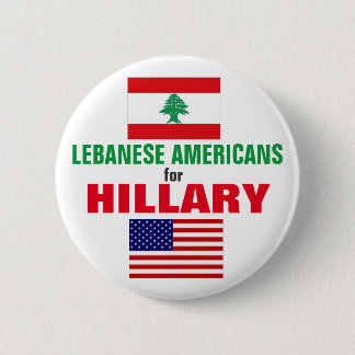 Libanese Amerikanen voor Hillary 2016 Ronde Button 5,7 Cm