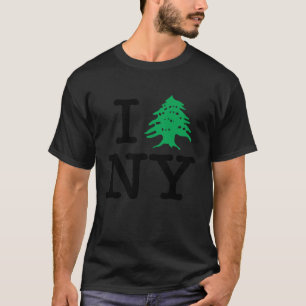 Libanese Cedar, ik hou van New York NY Libanese Be T-shirt