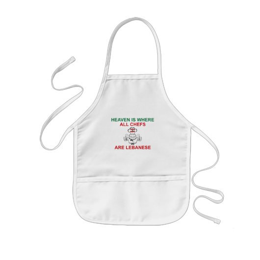 Libanese Chefs Kinder Schort (Voorkant)