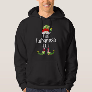 Libanese Elf Groep Kerst Pyjama Party Hoodie