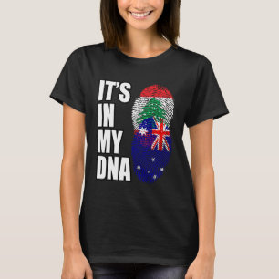 Libanese En Australische Mix DNA Erfgoed Vlag T-shirt