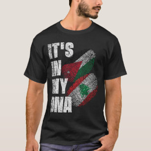 Libanese en Jordaanse Mix DNA-werfvlag T-shirt