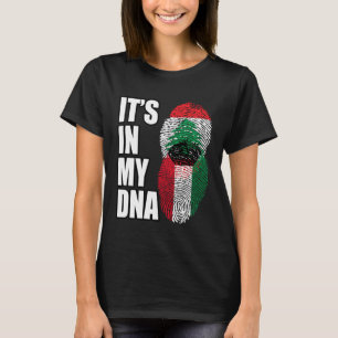 Libanese en Koeweitse Mix DNA-erfgoedvlag T-shirt