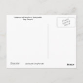 Libanese hoge hoofdstad Matryoshka Briefkaart (Achterkant)