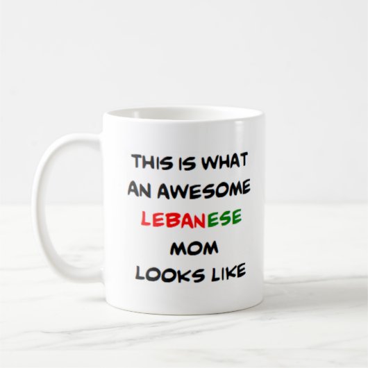 Libanese moeder, geweldig koffiemok (Links)