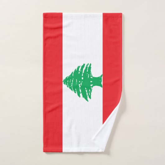 Libanese vlag bad handdoek (Handdoek)