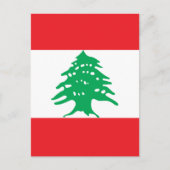 Libanese vlag briefkaart (Voorkant)