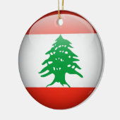 Libanese vlag Circle Ornament (Links)