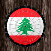 Libanese vlag Dartboard & Libanon/spelraad Dartbord