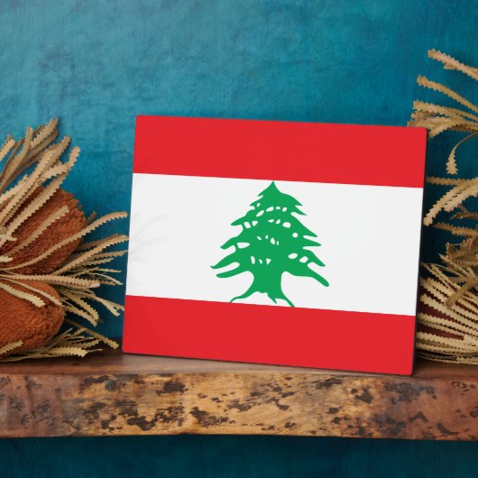 Libanese vlag fotoplaat (Zijkant)