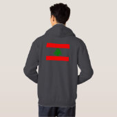 Libanese vlag hoodie (Achterkant volledig)