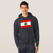 Libanese vlag hoodie (Voorkant volledig)