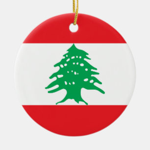 Libanese vlag keramisch ornament