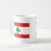Libanese vlag koffiemok (Voorkant links)