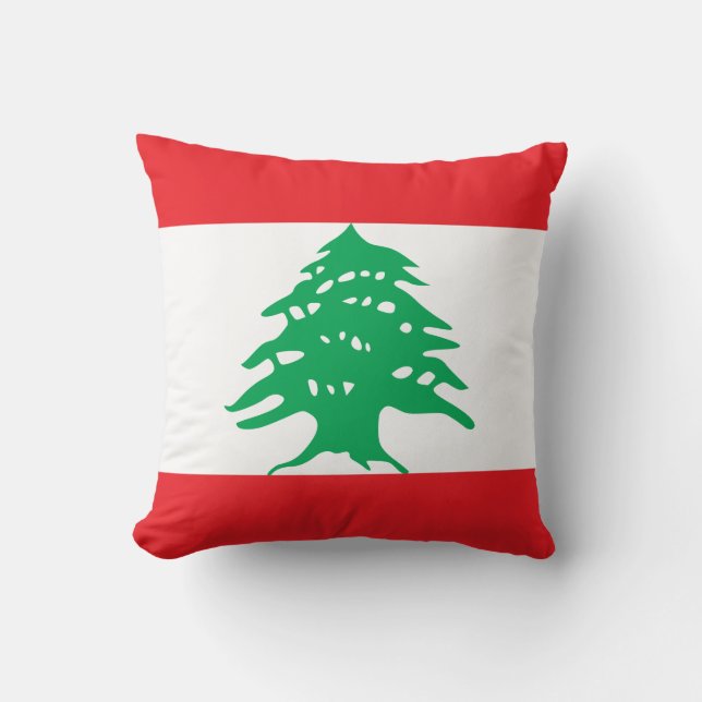 Libanese vlag kussen (Voorkant)