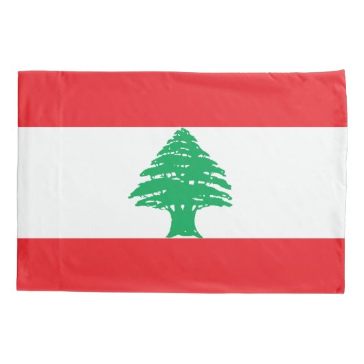 Libanese vlag kussensloop (Achterkant)