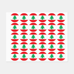 Libanese vlag labels