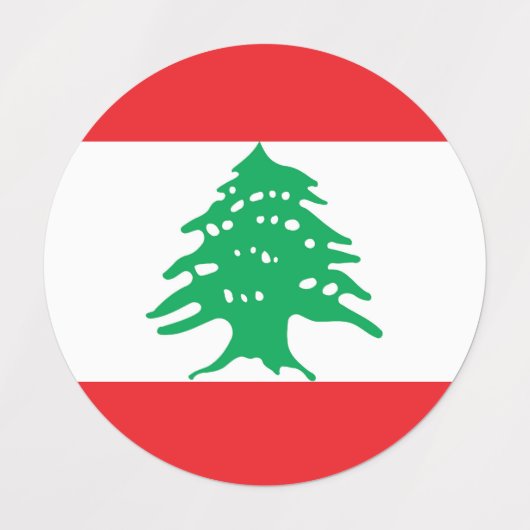 Libanese vlag labels (Design 1)