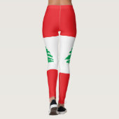 Libanese vlag leggings (Achterkant)