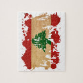Libanese vlag legpuzzel (Verticaal)