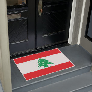 Libanese vlag (Libanese vlag) Deurmat