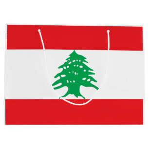 Libanese vlag (Libanese vlag) Groot Cadeauzakje