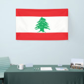 Libanese vlag (Libanese vlag) Spandoek (Beurs)
