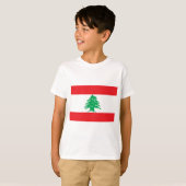 Libanese vlag (Libanese vlag) T-shirt (Voorkant volledig)