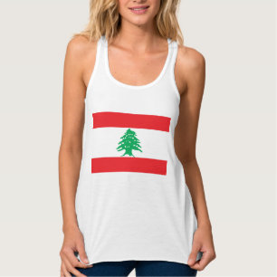 Libanese vlag (Libanese vlag) Tanktop